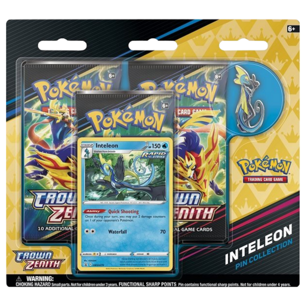 Pokémon Crown Zenith Pin Collection: Inteleon EN