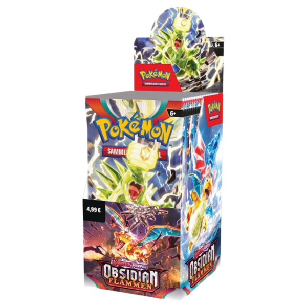 Pokémon K&P Obsidian Flammen 18 Booster Display DE